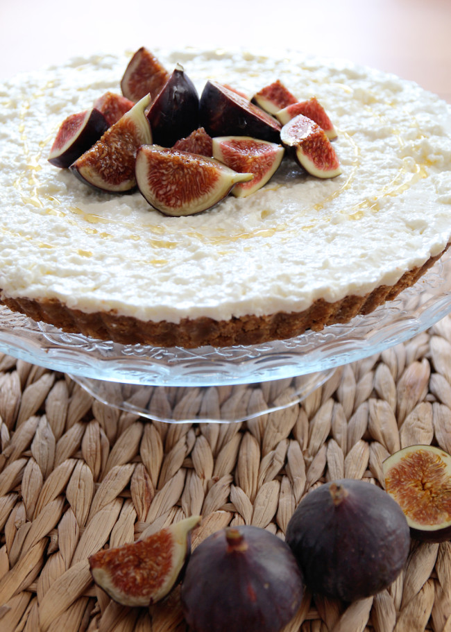No Bake Cheesecake mit Feigen und Honig / Fanfarella